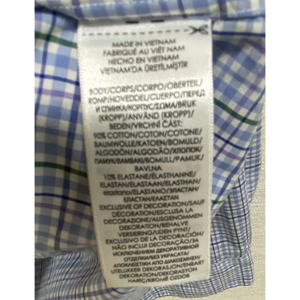 Ralph Lauren Classic Fit Button Down Long Sleeve Plaid Shirt Mens 2XL 18.5‎